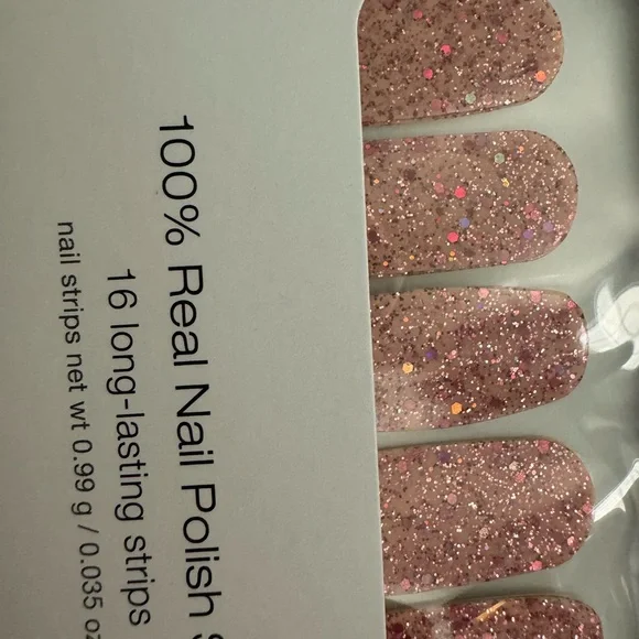 Color Street Pink Glitter Nail Polish Strips - Picture 2 of 3